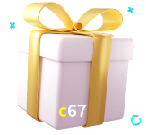 Receba seus bônus de boas-vindas no c67